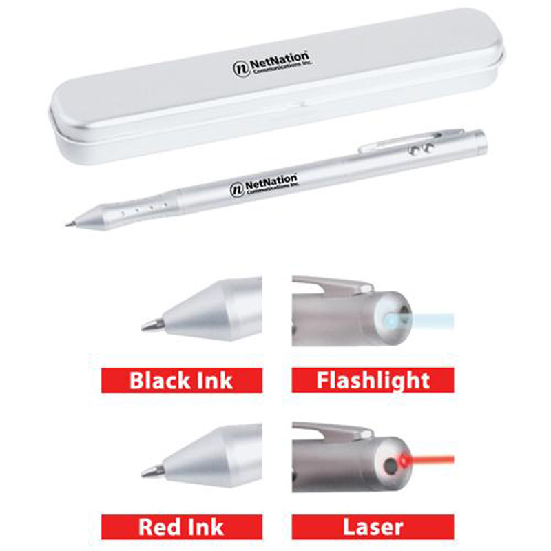 4-in-1 Laser/Flashlight Pen