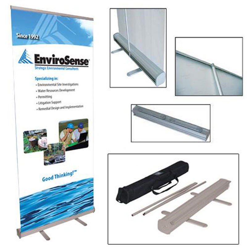 33" x 78" Retractable Banner with Stand