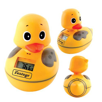 Waterproof AM/FM Duck Radio with Water Thermometer