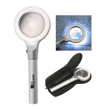 Die-Cast Multi-LED Lighted 3X Magnifying Glass
